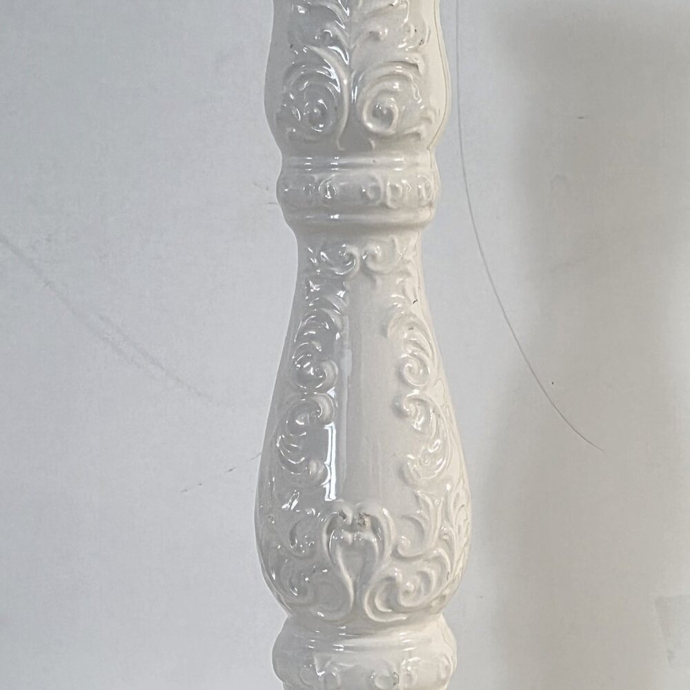 Vintage White Napcoware Porcelain Candle Holder C-7996